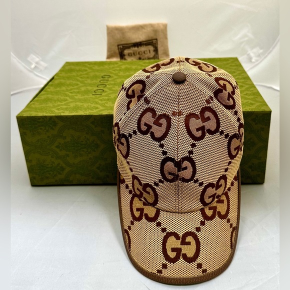 Gucci Jumbo GG Canvas Baseball Hat (M) 57 cm (PREOWNED) - Picture 3 of 5